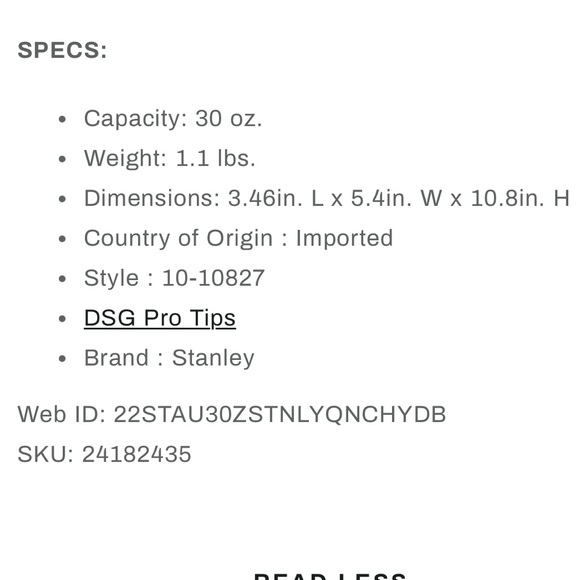 Stanley 30oz Tumbler - Picture 5 of 8